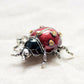 Red Enamel Beetle Broocoh Insects Party Brooch Ark Jar Store