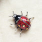 Red Enamel Beetle Broocoh Insects Party Brooch Ark Jar Store