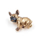 Small Brown French Bulldog Dog Brooch Ark Jar Store