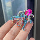 Rhinestones Octopus Brooch Ark Jar Store