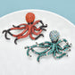 Sparkling Rhinestone Octopus Brooch Ark Jar Store